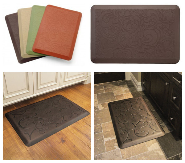 Ergonomic Kitchen Mat PU Polyurethane Foam Waterproof Washable Anti Fatigue Slip Kitchen Mat OEM Customize Manufacturer