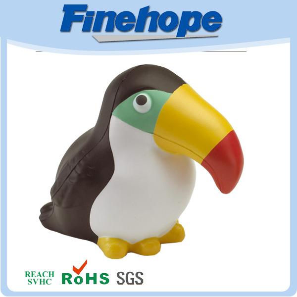 High resilience penguin model stress ball keychain