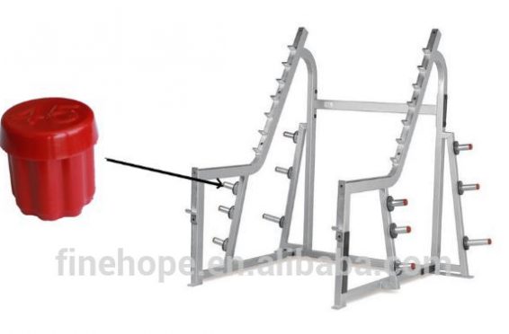 Weight lifting polyurethane exercise barbell stand