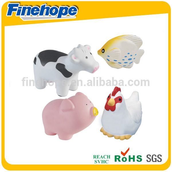 OEM service multifunction animals hippo shape stress balls