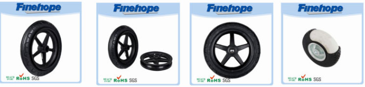 Solid Wheelbarrow Tires Non-pneumatic Flat-free PU Polyurethane Foam Solid Tires Tyres Wheels Customize Manufacturer