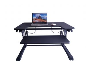 Standing Desk, Height Adjustable Stand Up Desk Gas Spring Riser Converter Sit to Stand Desk