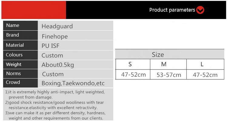 polyurethane Customize OEM Removable head gear &guard protector